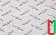Рифлёный алюминиевый лист даймонд 0,2х400х1500 мм АМг2НР анодированный